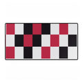 Checkerboard Red & Black Desk Mat — Large Gaming/Office Mouse Pad