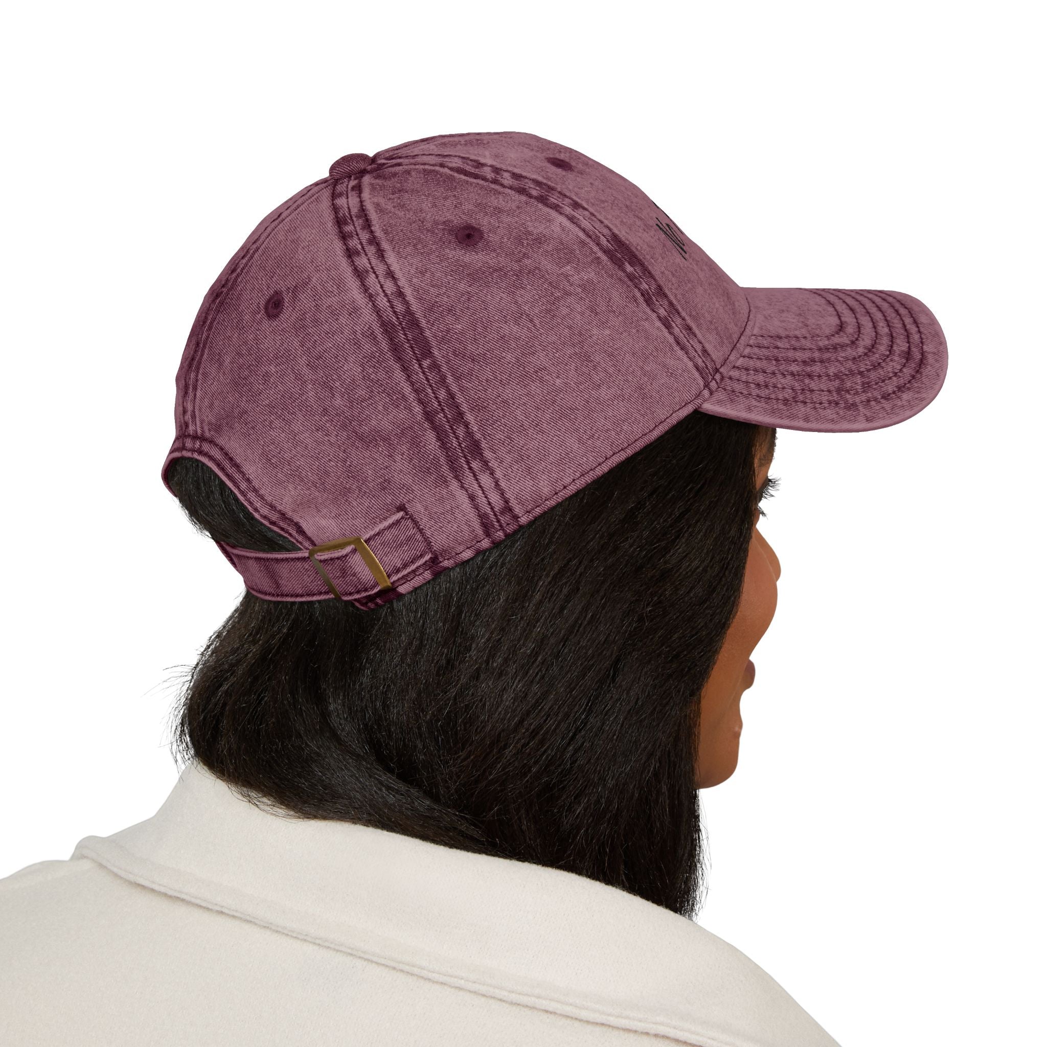 No Pain No Gain Embroidered Vintage Cap - Washed Red Dad Hat for Gym & Casual Wear