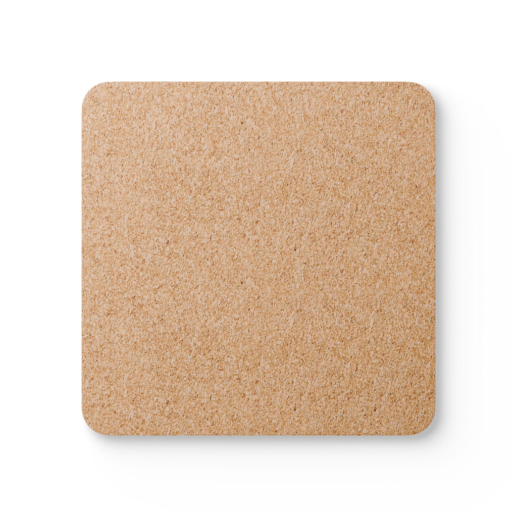 Checkerboard Cork Coaster Set - Red & Black Geometric Drink Coasters (4-Pack)