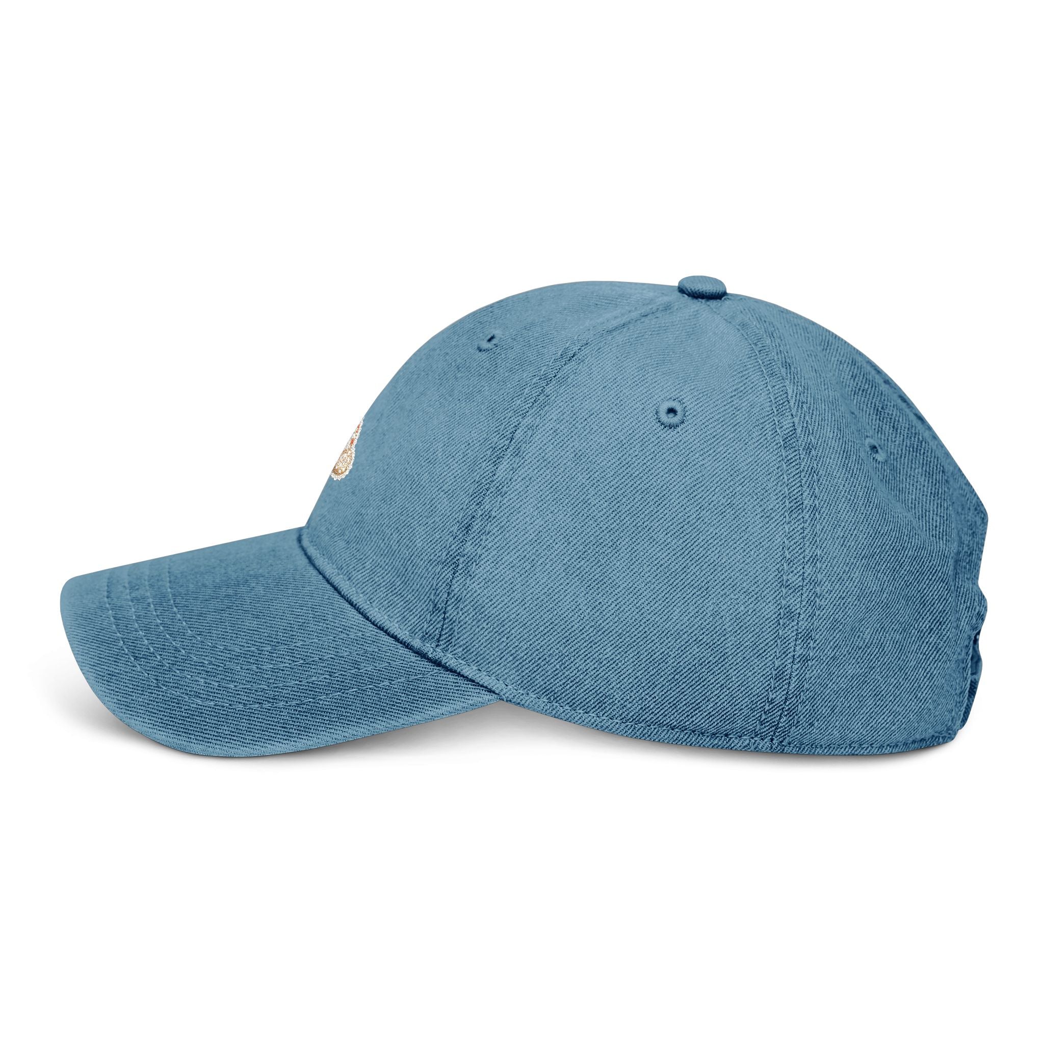 Embroidered Bunny, Denim cap