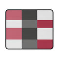 Checkerboard Pink, Gray, White  Non-Slip Gaming Mouse Pad