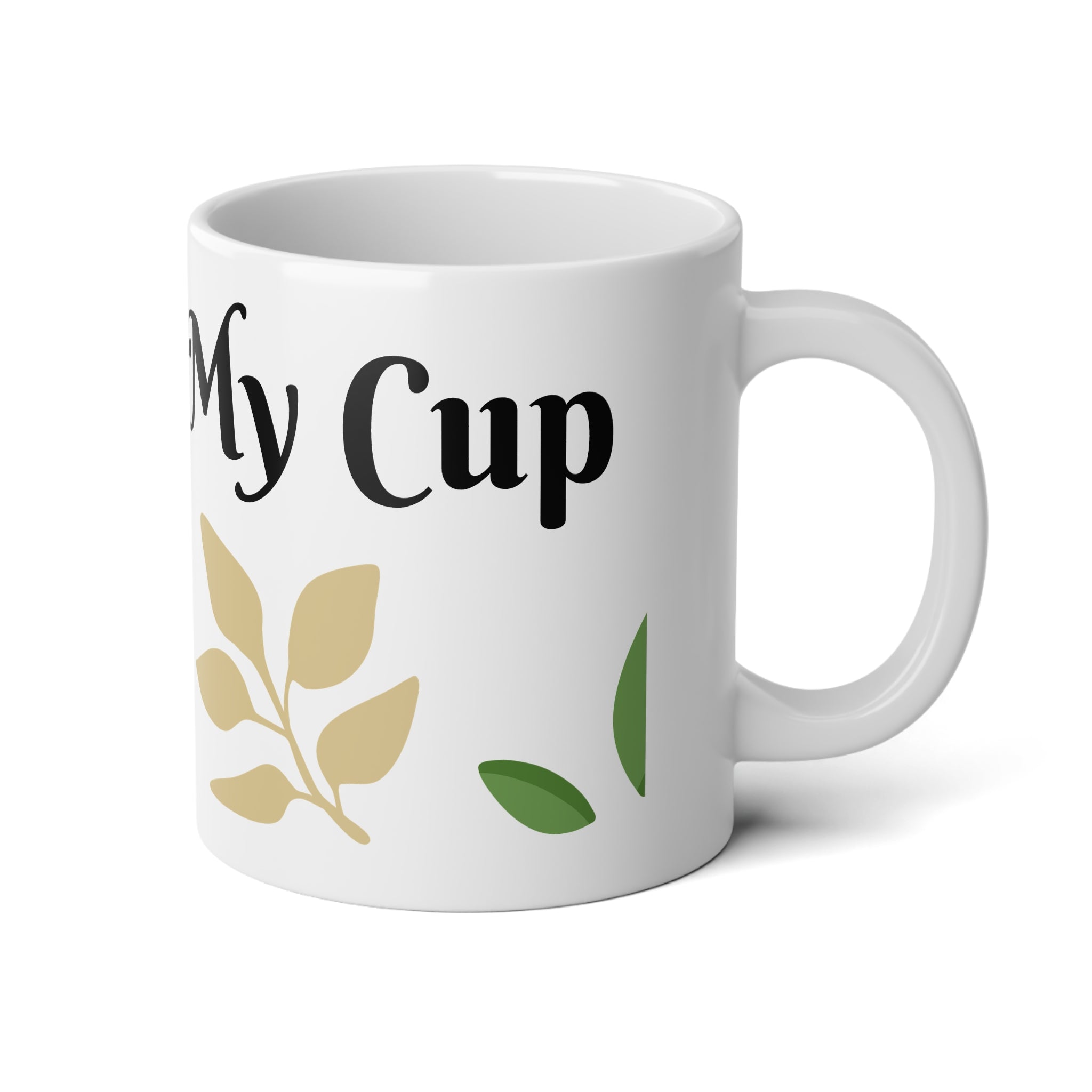 Jumbo Mug — Where's My Cup... Floral 20oz Ceramic Coffee Mug