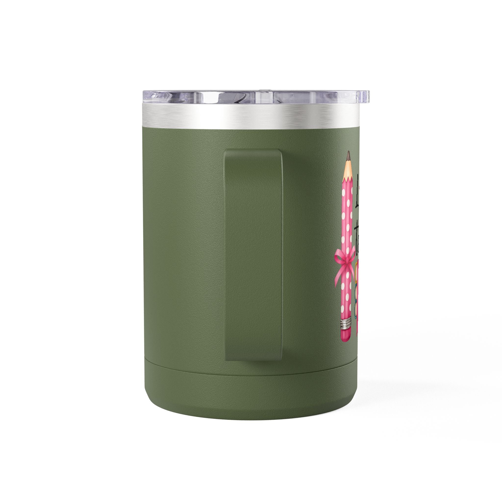 Stack of Books Coffee Tumbler – 'One More Chapter' 15oz Insulated Mug