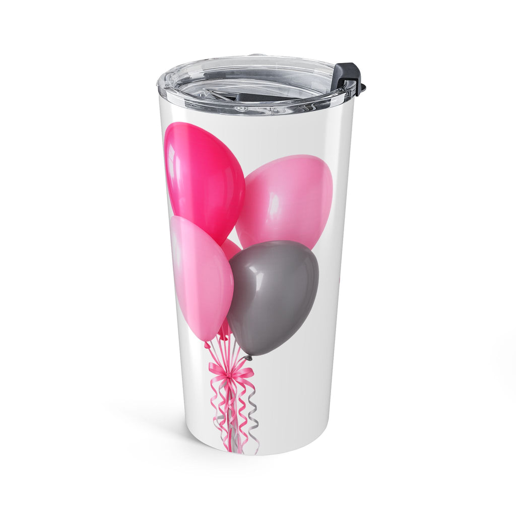 Teacher Appreciation 20oz Tumbler - I Love To Teach Pink Pencil & Balloons