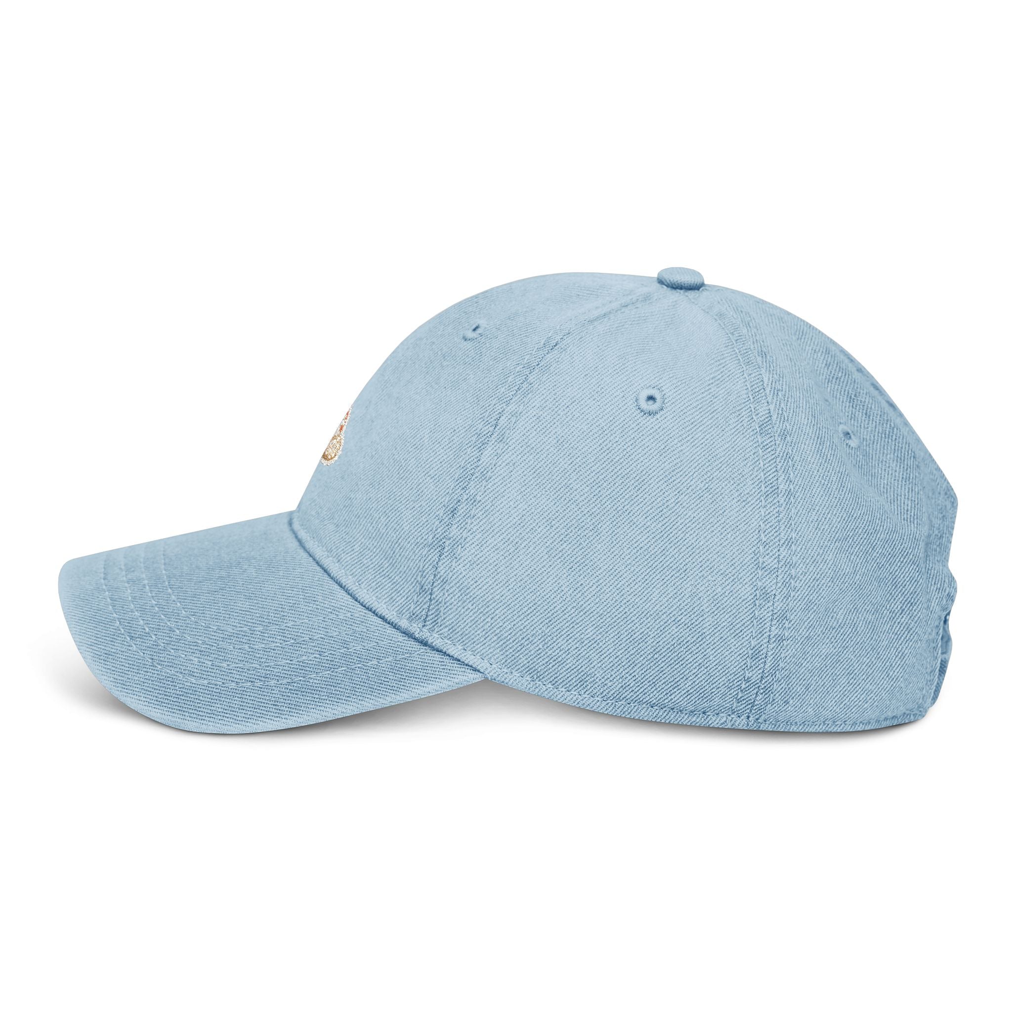 Embroidered Bunny, Denim cap