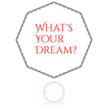 What's Your Dream? - Octagon Glass Award Plaque – Engraved Motivational Trophy - on a base
