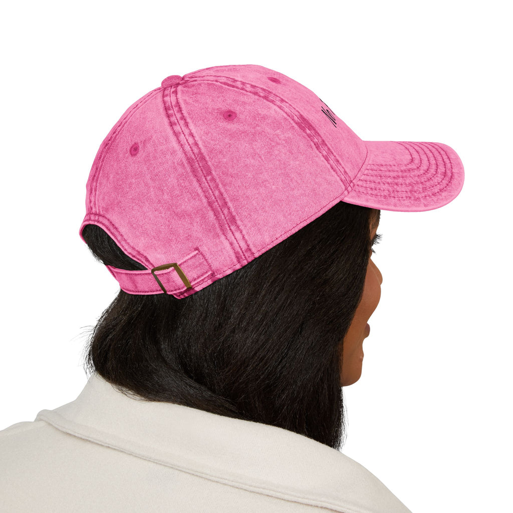 No Pain No Gain Embroidered Vintage Cap - Washed Red Dad Hat for Gym & Casual Wear