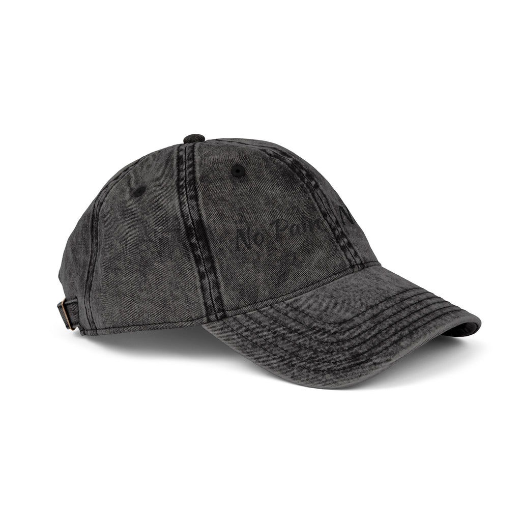 No Pain No Gain Embroidered Vintage Cap - Washed Red Dad Hat for Gym & Casual Wear