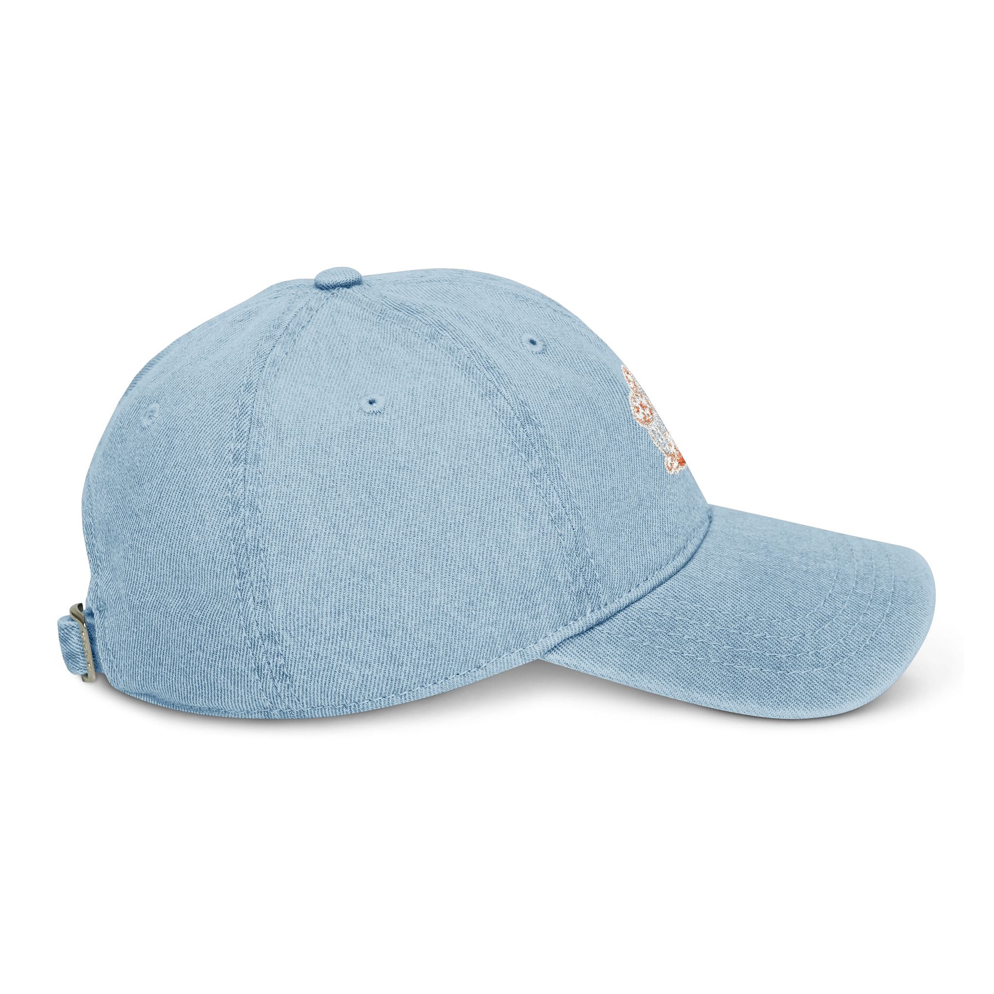 Embroidered Bunny, Denim cap