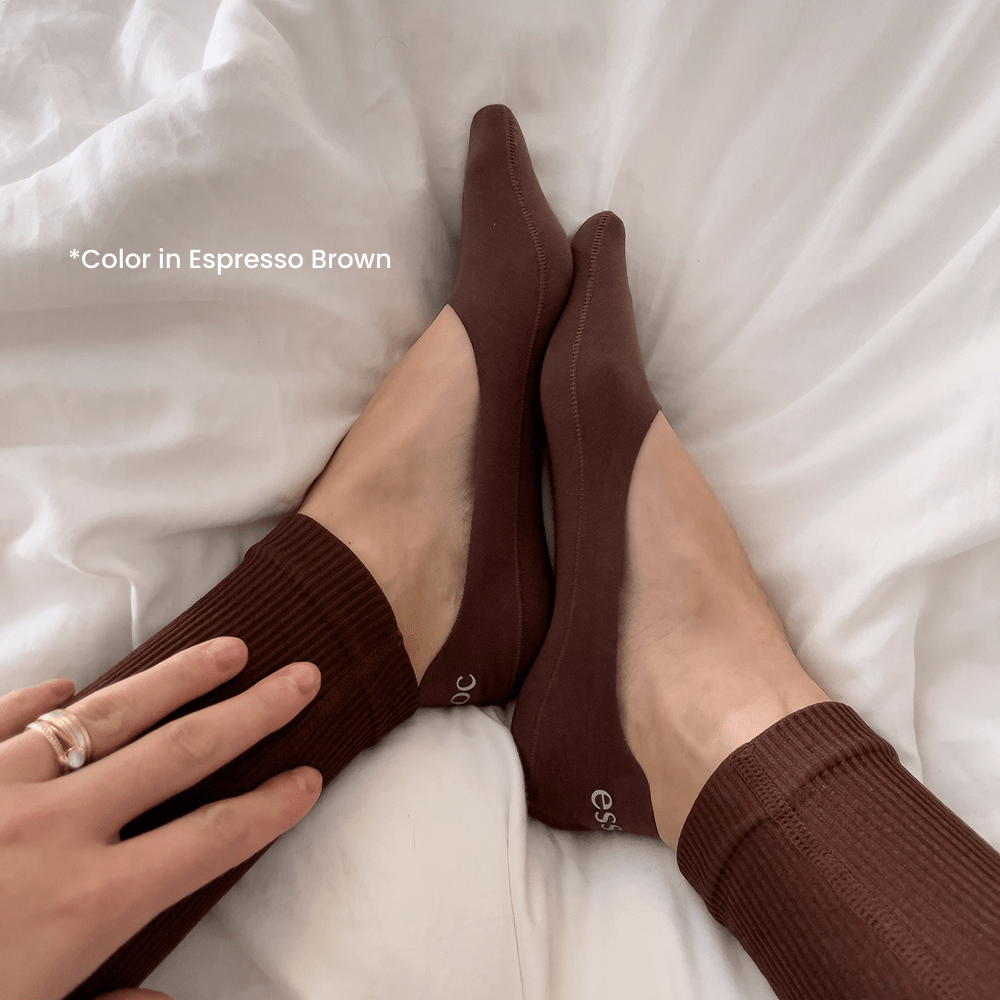 Unisex Cotton No Show Socks 3-Pack | Almond Beige
