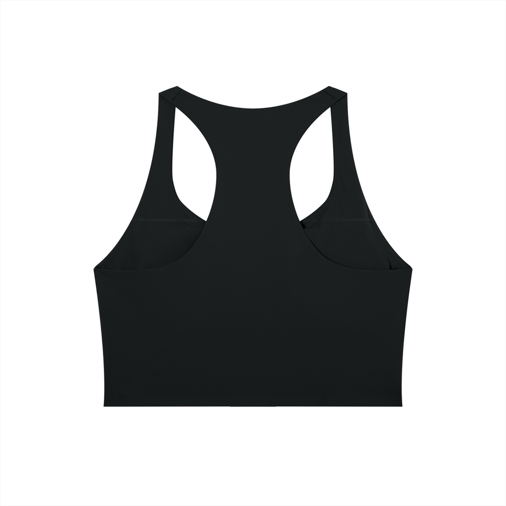 Women’s Tight Paneling Yoga Tank Top- with flower