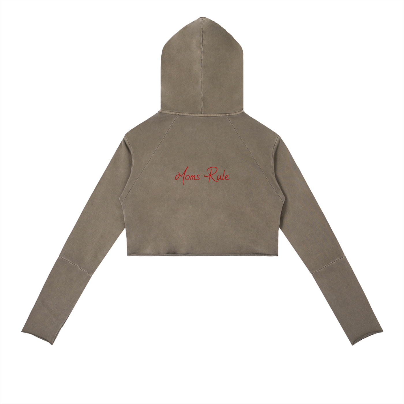 Moms Rule - Vintage Washed Raw Edge Hoodie